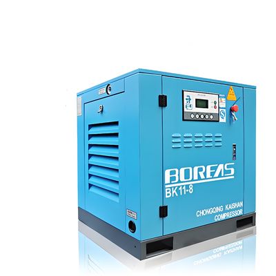 Wind pressure 0.8-1.6Mpa, air flow 0.6-25m ³/min, micro oil screw air compressor